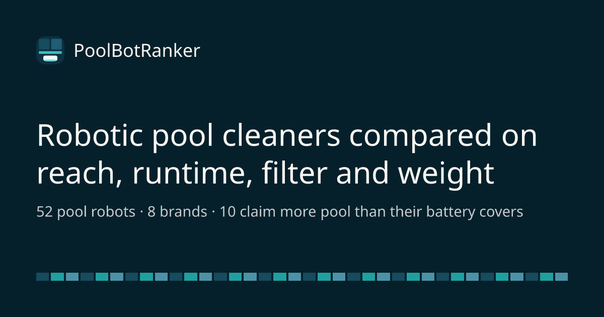 Compare 52 Robotic Pool Cleaners — Pool Fit, Filtration, Retrieval